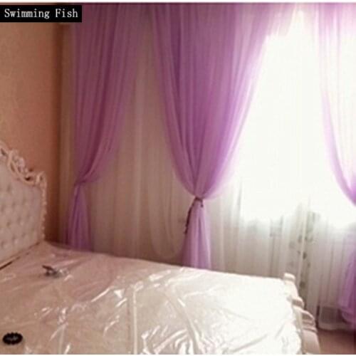 Swimming Fish Tulle On The Windows