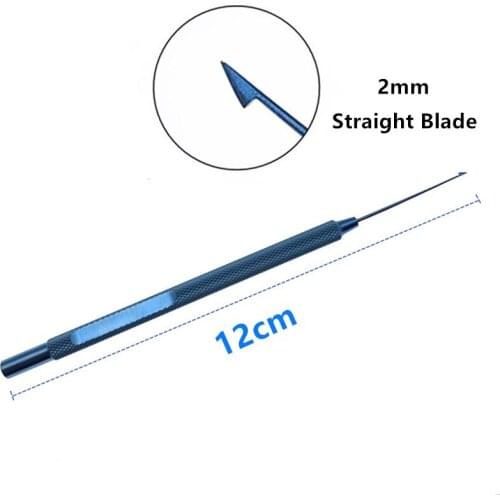 1pcs 120mm Titanium Straight Goniotomy knife ophthalmic surgical instruments
