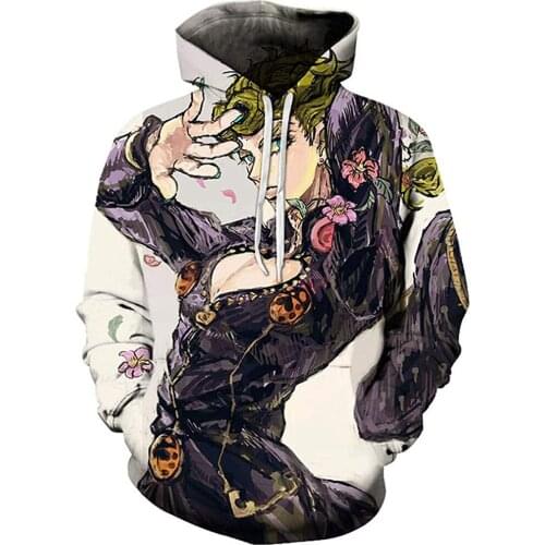 New JoJos Bizarre Adventure Men Women Cosplay Costume Hoodie Fashion Casual Winter Hoodies Men Brand Cool Streetwear Sweatshirt