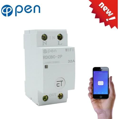 35mm Din Rail WIFI Circuit Breaker Smart Switch Remote control by eWeLink APP for Smart home