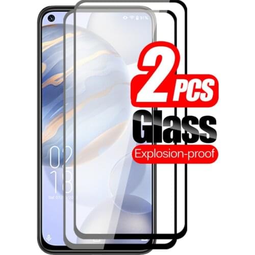 2pcs Full Cover Tempered Glass For Oukitel C21 Glass Screen Protector For OukitelC21 C 21 6.4 Armor Safety Phone Protective Film