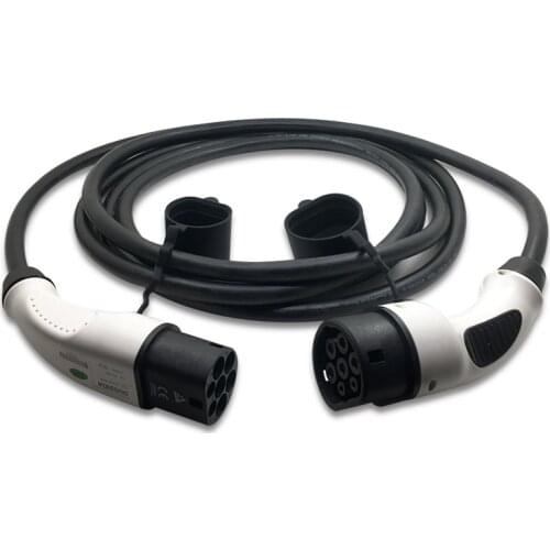 16A evse mode 3 EV charger iec 62196 type2 to type2 EV Charging Cable with 5 meters cord