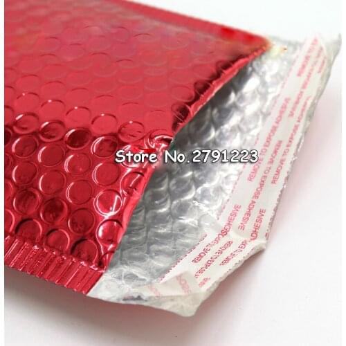 50pcs/lot 15*18cm Red Poly bubble Mailer envelopes Aluminum foil bubble envelope bag