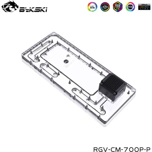 Bykski Acrylic Waterway Plate For Cooler Master C700P 700M Computer Case ,Water Tank, Water Cooling Reservoir, RGV-CM-700P-P