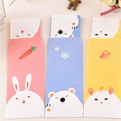 BZNVN 6 Lomo Card and 3 Colorful Office Stationery Gift Message Lomo Card Papaer w16 Storage Envelope For Organizer