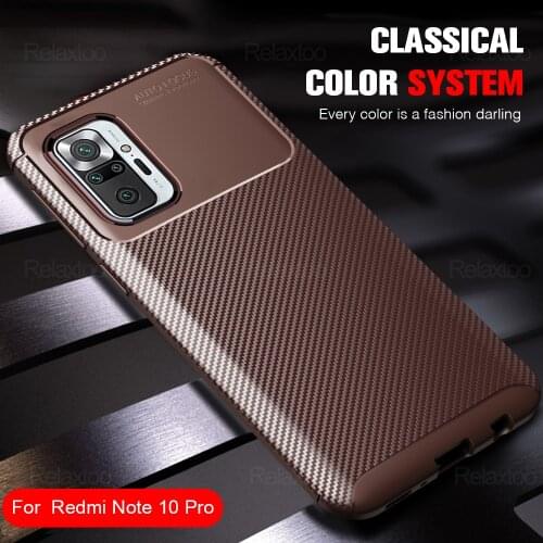 For Xiaomi Redmi Note 10 Pro s Case Carbon Fiber Phone Cover For Redmi Note10 pro 10s 10pro note10pro silicone shockproof coques