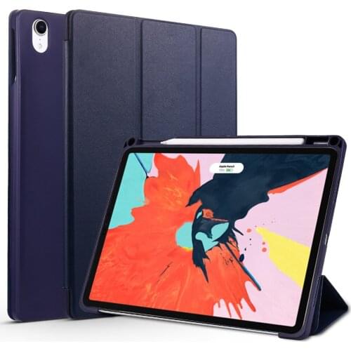 Kemile for iPad Pro 11 Case W Pencil holder Auto Sleep Wake up Stand Cover For iPad Pro 11 inch 2018 Case Support Attach Charge
