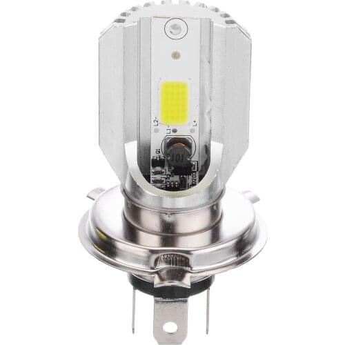 For Moped Scooter ATV 1PC DC12V H4 LED Motorcycle Motorbike Headlight Bike White Fog Light Lamp High/Low Bulbs 800-2000LM