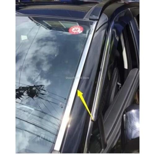 For TOYOTA Rav4 (xa50) 2019 2020 Decorate Accessories Stainless steel front windshield bright trim car styling accessories 2pcs