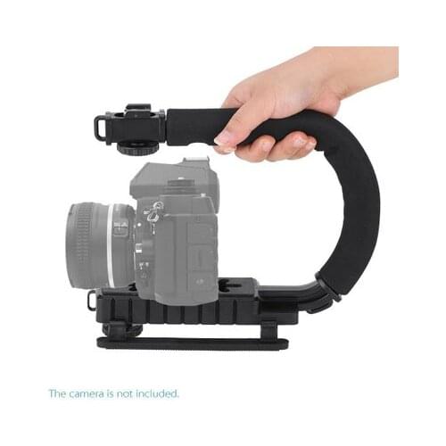 Photography Selens DV C Shaped Camera Handheld Holder Flash Bracket U DV Hand Type Motion Stabilizer Stable Grip Video DSLR