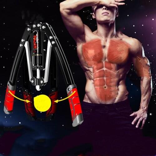 Cylinder Hydraulic Power 10-200kg Adjustable Full Training Muscles Chest Abdominal Latissimus Dorsi Hand Workout Exercise Tool