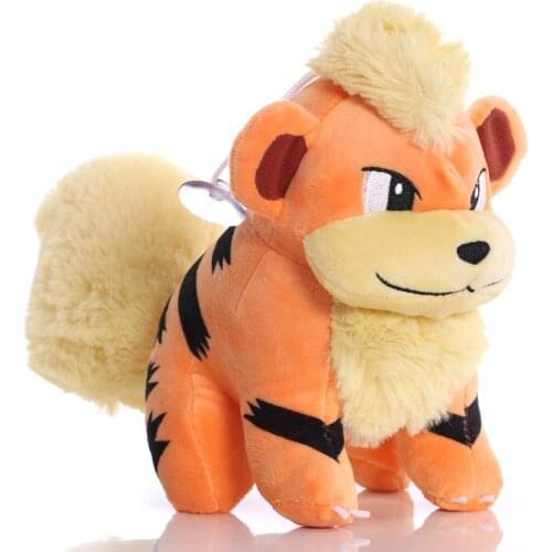 20cm Growlithe Plush Toys Anime Lovely Dog Growlithe Plush Stuffed Animals Toy Doll Peluche Brinquedos Gifts for Kids Children