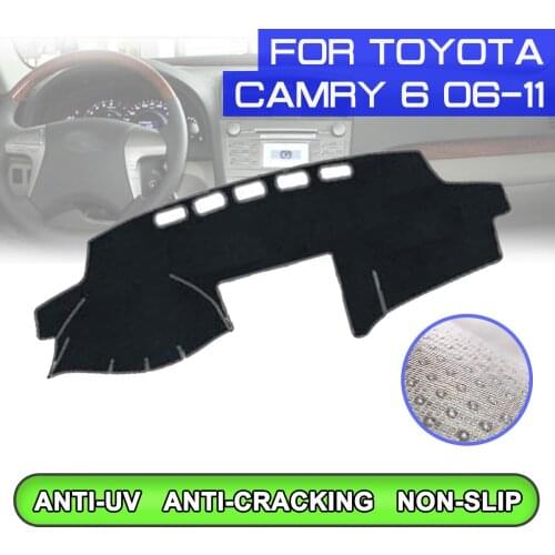 Car Dashboard Mat Anti-dirty Non-slip Dash Cover Mat UV Protection Shade for Toyota Camry 6 2006 2007 2008 2009 2010 2011