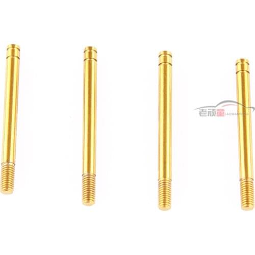 LC Racing 1/14 Upgrade Parts L6089 Titanium-Plated Shock Absorber Core Set for RC Car Buggy Off-road Vehicle General Accessories