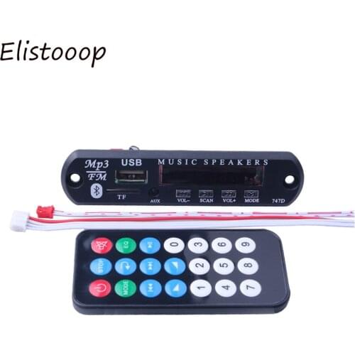 2018 Hot DC 12V Wireless Bluetooth MP3 WMA Decoder Board Audio Module USB TF Radio Car Music MP3 For Car Kit accessories