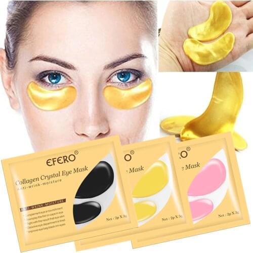 5/8/10pair Gold Crystal Collagen Eye Mask Eye Patches Masks Dark Circles Pathces Under The Eyes Masks Anti-Wrinkle Moisturizing