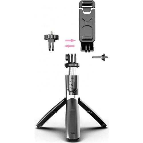 Multifunctional Adjustable Bluetooth Remote Control Tripod Stand Selfie Stick