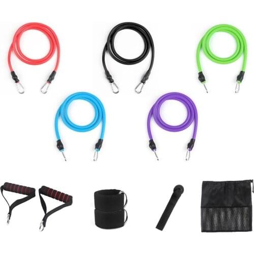 Resistance Bands Set Expander Yoga Exercise Fitness Rubber Tubes Stretch Training Home Gyms Workout Elastic Pull Rope
