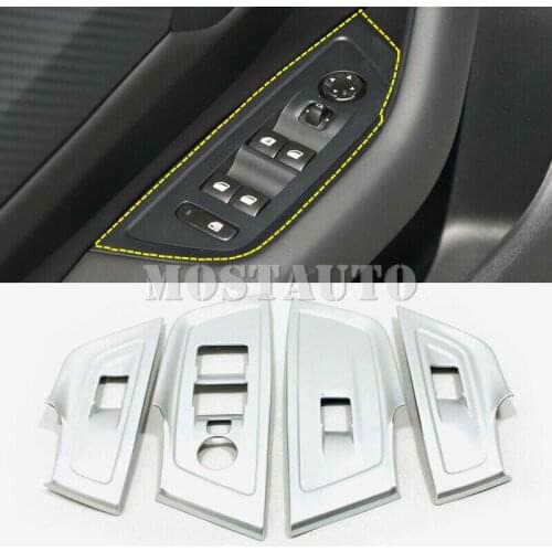 For Peugeot 508 2019-2020 ABS Matt Interior Door Window Lift Cover Trim 4pcs Car Accessories Interior Car Decor Car Trim