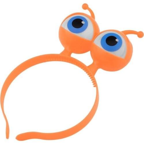 New Alien Eyeball LED Hair Hoop Flashing Glow Headband Crown Heart Light Up Hairbands Hair Accessories Glow Party Christmas