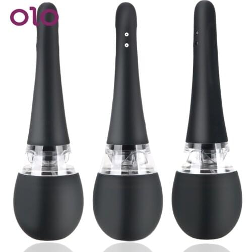 OLO Anal Shower for Men Women Automatic Anal Cleaner Enema Bulb Intimate Goods Vagina Cleaner Douche Enema Cleaning Container