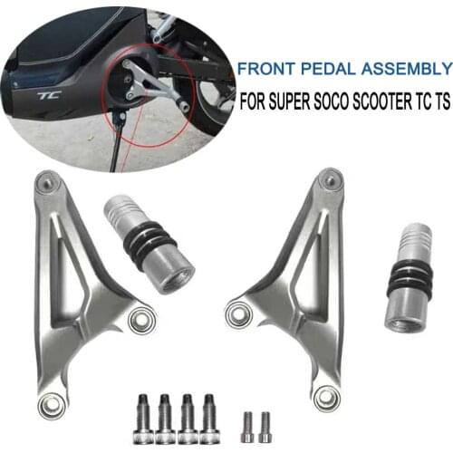 For Super SOCO Scooter TC TS Original Accessories Front Pedal Assembly Connecting Bracket Pedal Tube Pedal