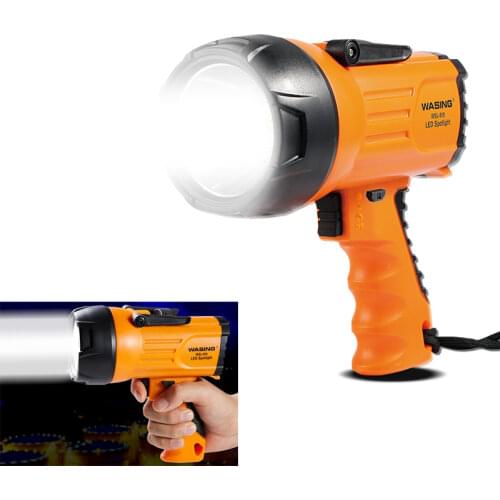 Handheld Spotlight LED Rechargeable Spotlight 815 10 Watt 1000 Lumens Portable Outdoor Searchlight Emergency Work Flashlight