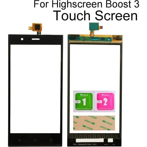 Mobile Touoch Screen For Highscreen Boost 3 Boost3 Touch Screen Digitizer Front Glass Panel Tools 3M Glue