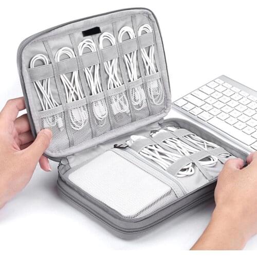 Digital Charger Storage Bag USB Data Cable Organizer Earphone Wire Bag Power Bank Travel Kit Case Pouch Electronics Accessories