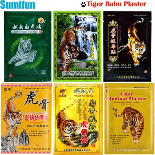 6Types Tiger Balm Arthritis Pain Patch Body Relaxation Herbal Plaster Muscle Neck Sprain Joint Relieve Pain Stickers Health Care