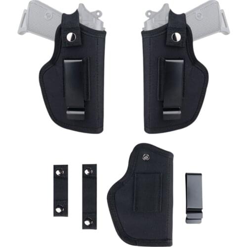 Left Right Universal Hunting Gun Holster Concealed Carry Holsters Belt Metal Clip Holster Airsoft Gun Bag Case All Size Handguns