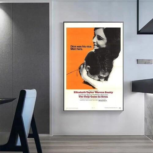 V0389 The Only Game In Town Vintage Classic Movie Wall Silk Cloth HD Poster Art Home Decoration Gift