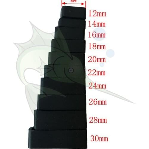 6pcs/lot Black Watch Strap Loop Replacement Parts Silicon Watchband Retaining Loop Hoop Rubber Holder Keeper Waterproof 22 24 26