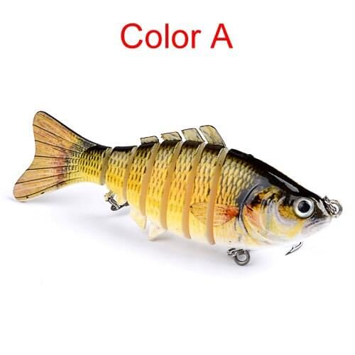 1PC 7 Segments Multi Jointed 10cm 15g Swimbait Fishing Lure Hard Bait wobbler Artificial Crankbait pesca carp fishing tackle