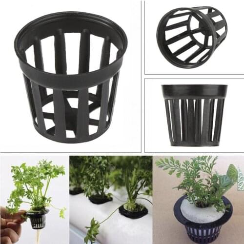 10Pcs Plastic Aquatic Pots Basket For Aquarium Water Flower Plant Grass Cultivate Pot And Aquarium Fish Tank Aquatic Decoration