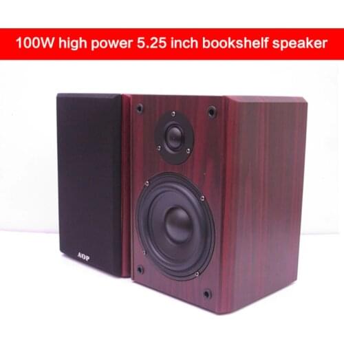 100W 5.25 Inch Home High-power Bookshelf Speaker Passive Desktop Monitor Wall-mounted Surround Sound Hi-fi Fever Hifi Speaker