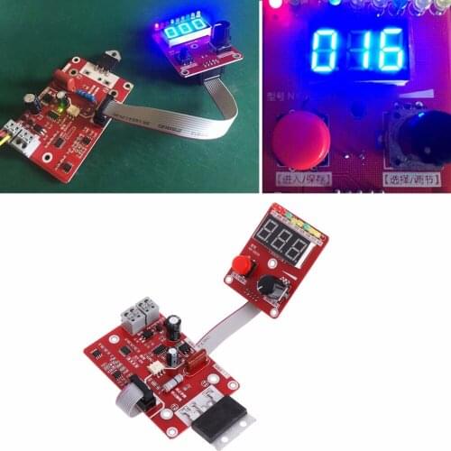 100A Double pulse Spot welding machine encoder Time Digit Module Control Panel Plate adjustable current Controller