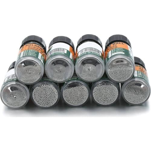 25000 Pcs/Bottle 0.2-0.65mm BGA Reballing Balls Leaded For IC Chip Accessories Solder Ball Tin Material Sn63/Pb37 Repair Tools