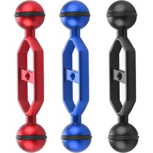 Aluminum Diving Photography Equipment Dual Ball Joint Arm Camera Mount for Underwater for Gopro Action Camera Accessories