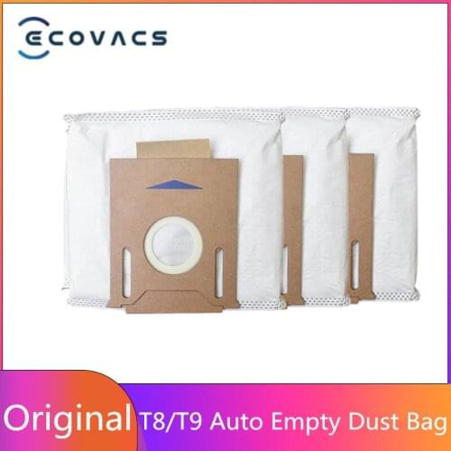 Auto Empty High Capacity Dust Collection Bag for ECOVACS Deebot OZMO T8 AIVI+/T8 Max+/T8 Power/T9 AIVI+/ Cleaner Spare Parts