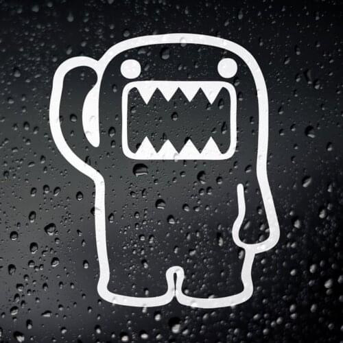 Black/Sliver Japan Domo Kun Car Sticker Hot Selling Small/Big Size Removable Waterproof Window Body Decal CL656