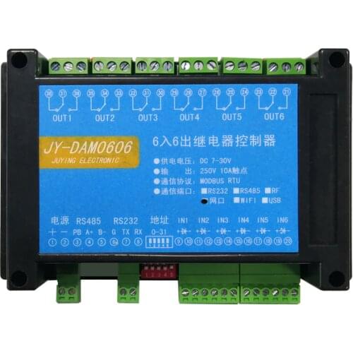 DAM0606 wireless network relay 6-way WIFI network port relay control board network control terminal