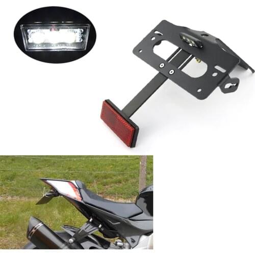Fit For Aprilia RSV4 2009-2020 RS4 50 RS4 125 Tuono 2011-2020 Motor License Plate Holder Fender Eliminator Kit Rear Tail Tidy