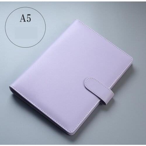 Diy A5 Planner Binder Spiral Macaron Color Pu Cover Notebook And Diary Agenda Office Business Diary Notebook School Supplies