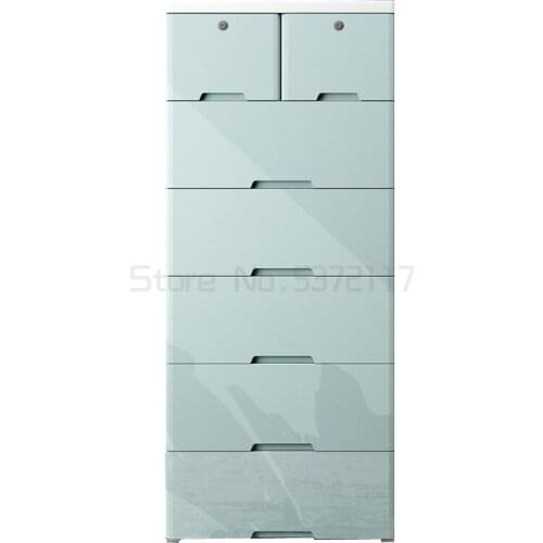 Household large thickened plastic storage cabinet drawer type baby cabinet plastic chest of drawers childrens wardrobe