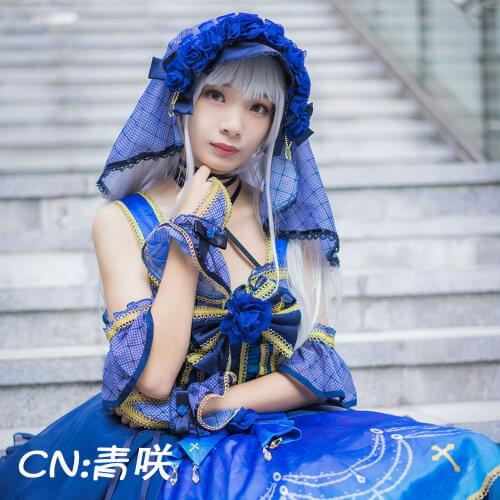 Cosplay Costume Anime Bang Dream! Minato Yukina Roselia 4th Single「ONENESS」 Dresses Christmas Halloween Free shipping CG377