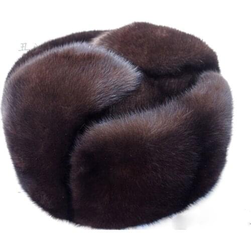 Autumn and winter mink fur casual the elderly mink hat fur hat lei feng hat for man FREE SHIPPING