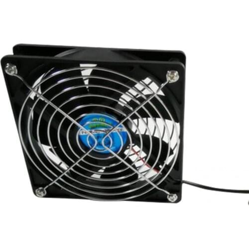 Low Noise ABS 12cm High Efficiency 5V USB Cooling Fan for Set Top Box