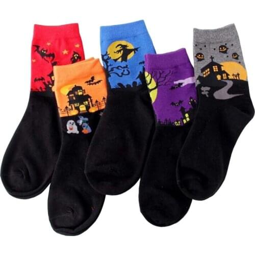 New Hot-sell men socks cotton autumn-winter fashion halloween cotton socks high quality mens and male funny cartoon socks