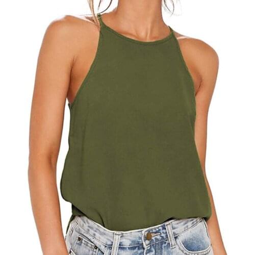 Solid Color Female Vest Fashion Casual Irregular Wild Camisole Elegant High Quality Sleeveless Wild Female Top